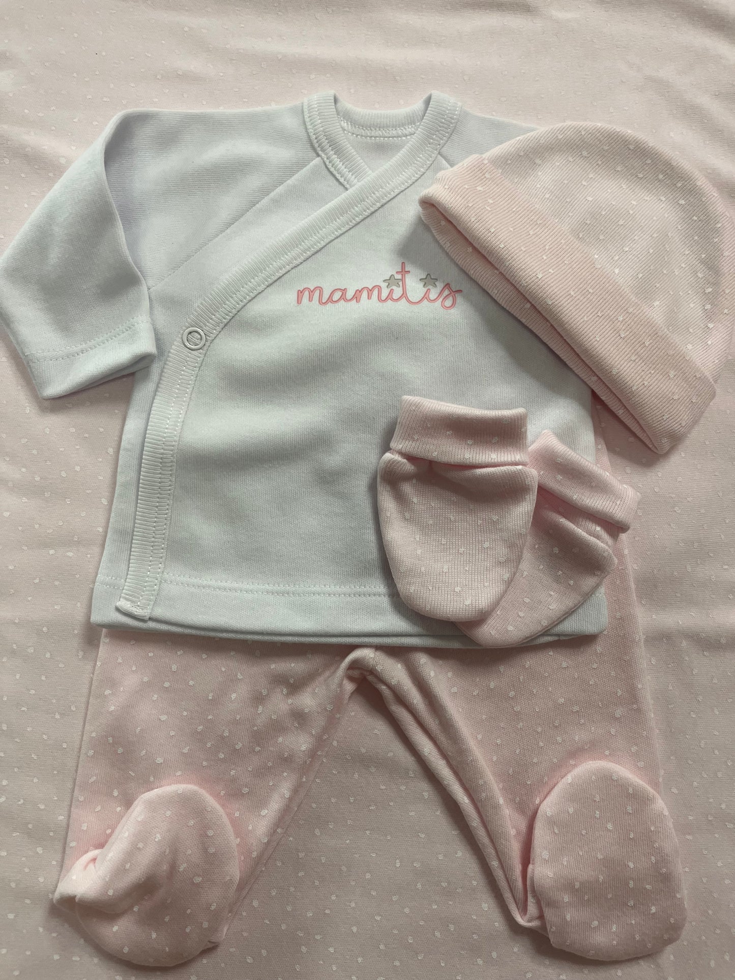 Primeras Puestas Mamitis Nubes Rosa 5 piezas