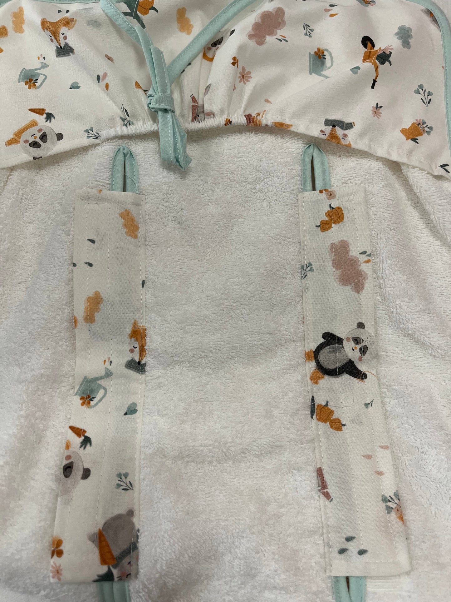 Bolso y Colchoneta Carro o Silla de Paseo Zanahorias Menta