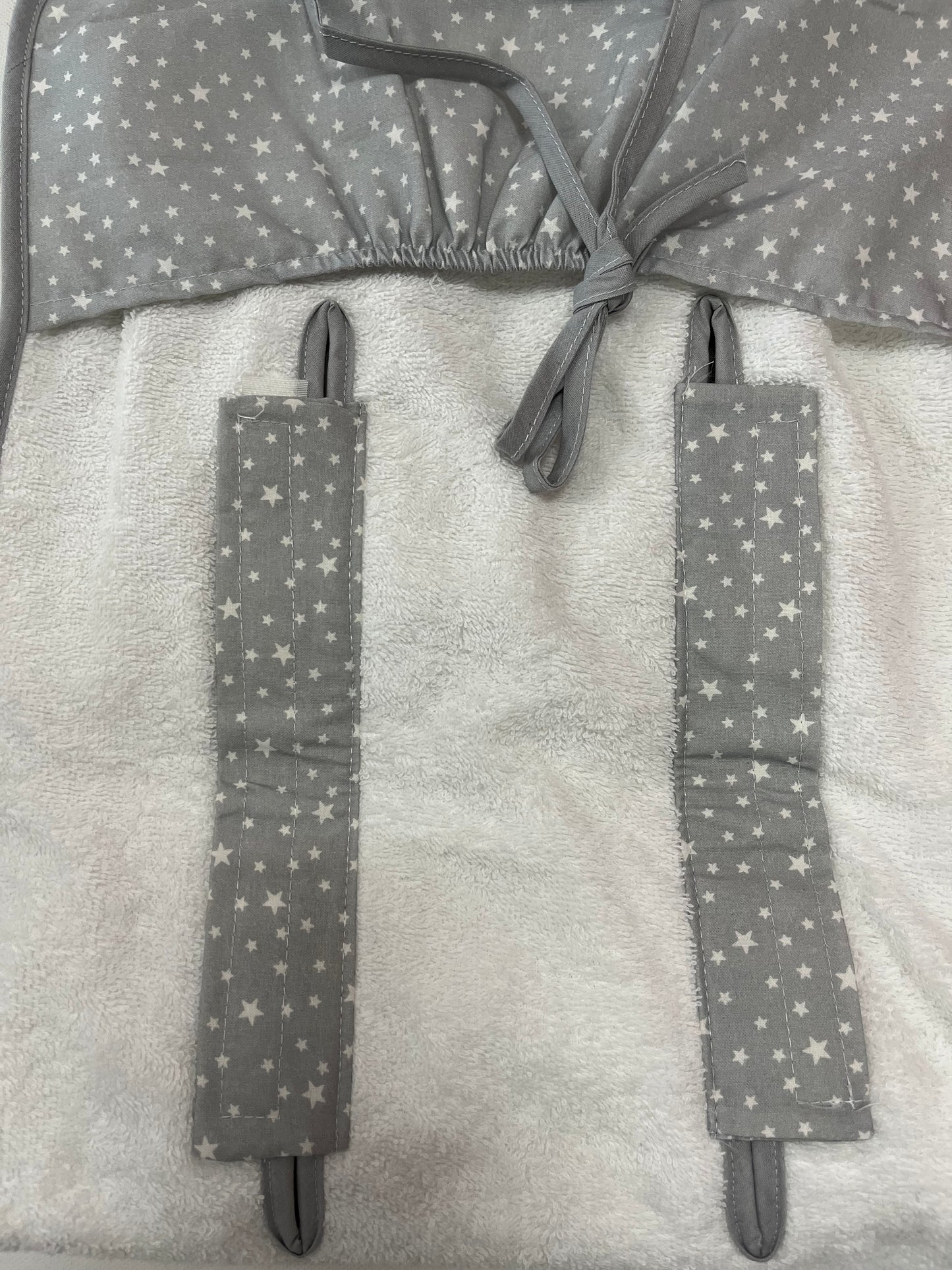 Bolso y Colchoneta de Carro o Silla de Paseo Estrella Gris