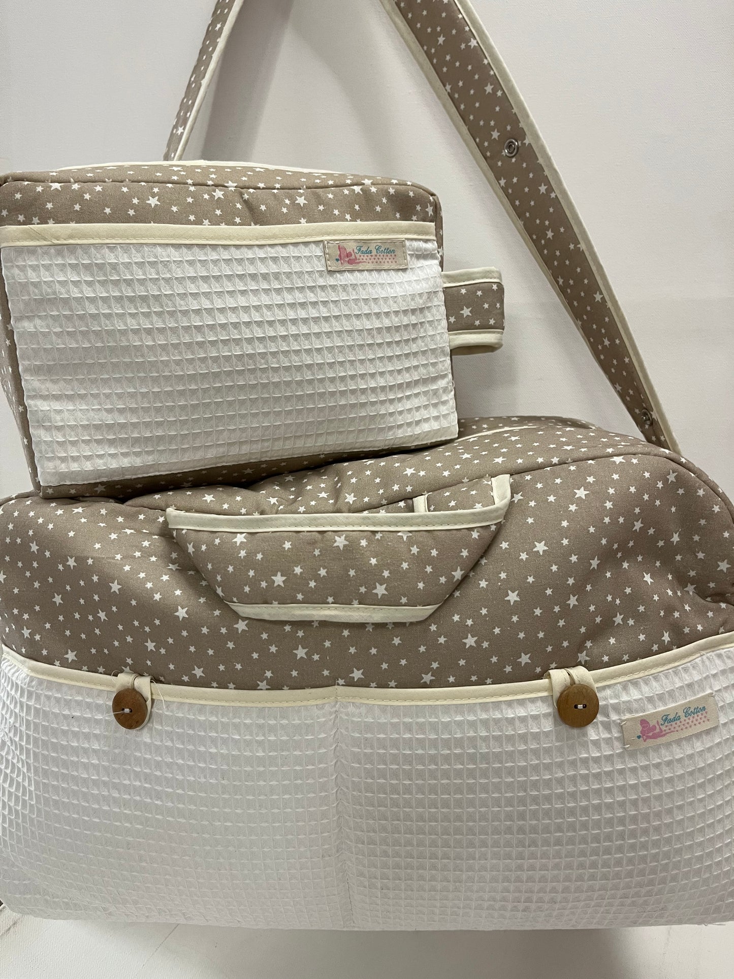 Bolso Hospital mas Neceser Mediano Estrella Beig