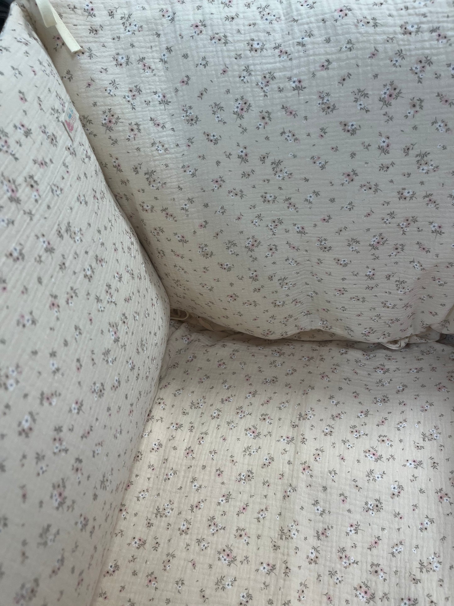 Nórdico y Protector cuna Bambula Flores