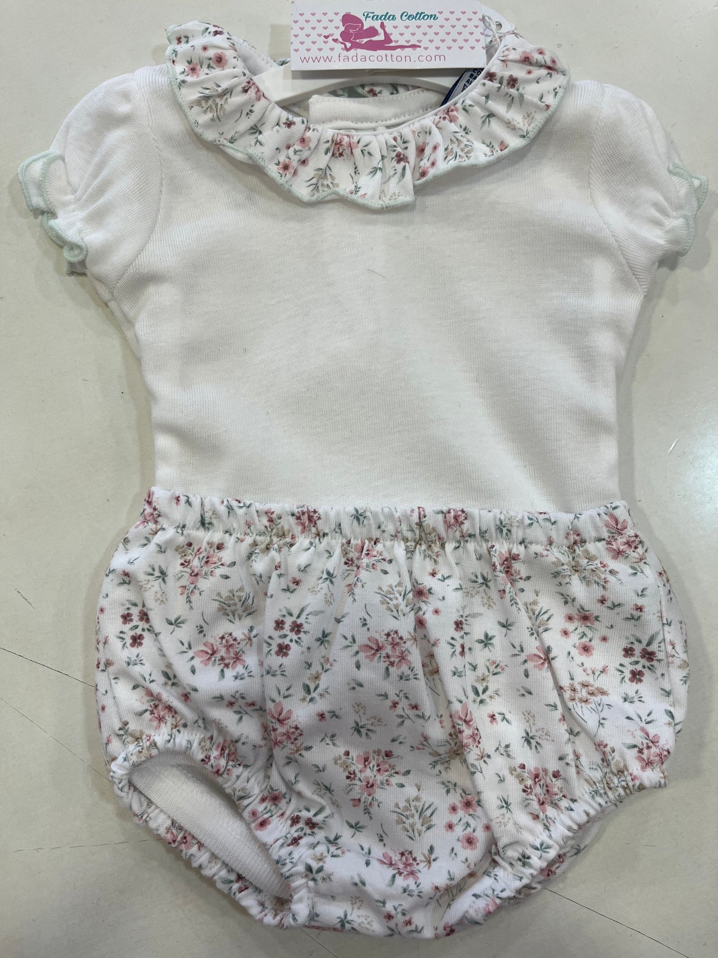 Body manga corta y Ranita Floral