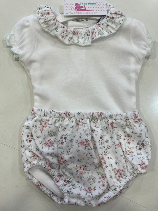 Body manga corta y Ranita Floral