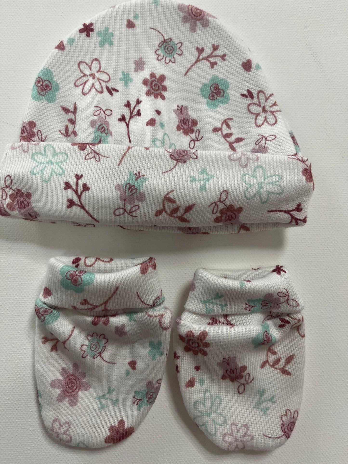 Gorro Manoplas Floral