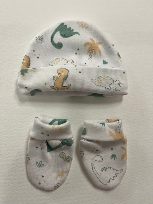 Gorro y Manoplas Dinosaurios