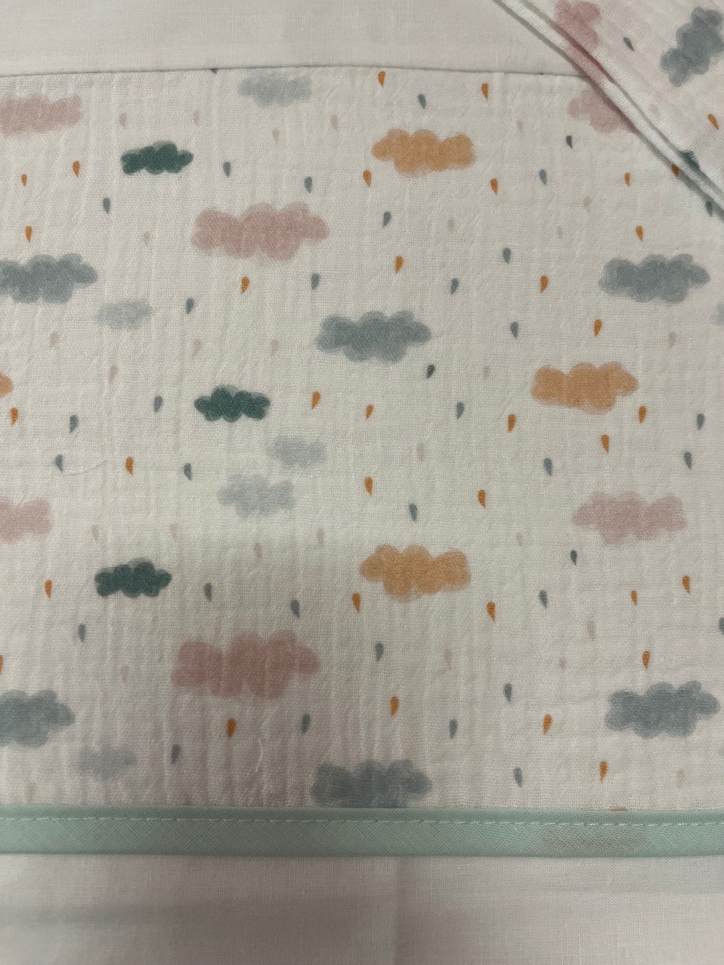 Sabana Cuna 60x120cm Nubes