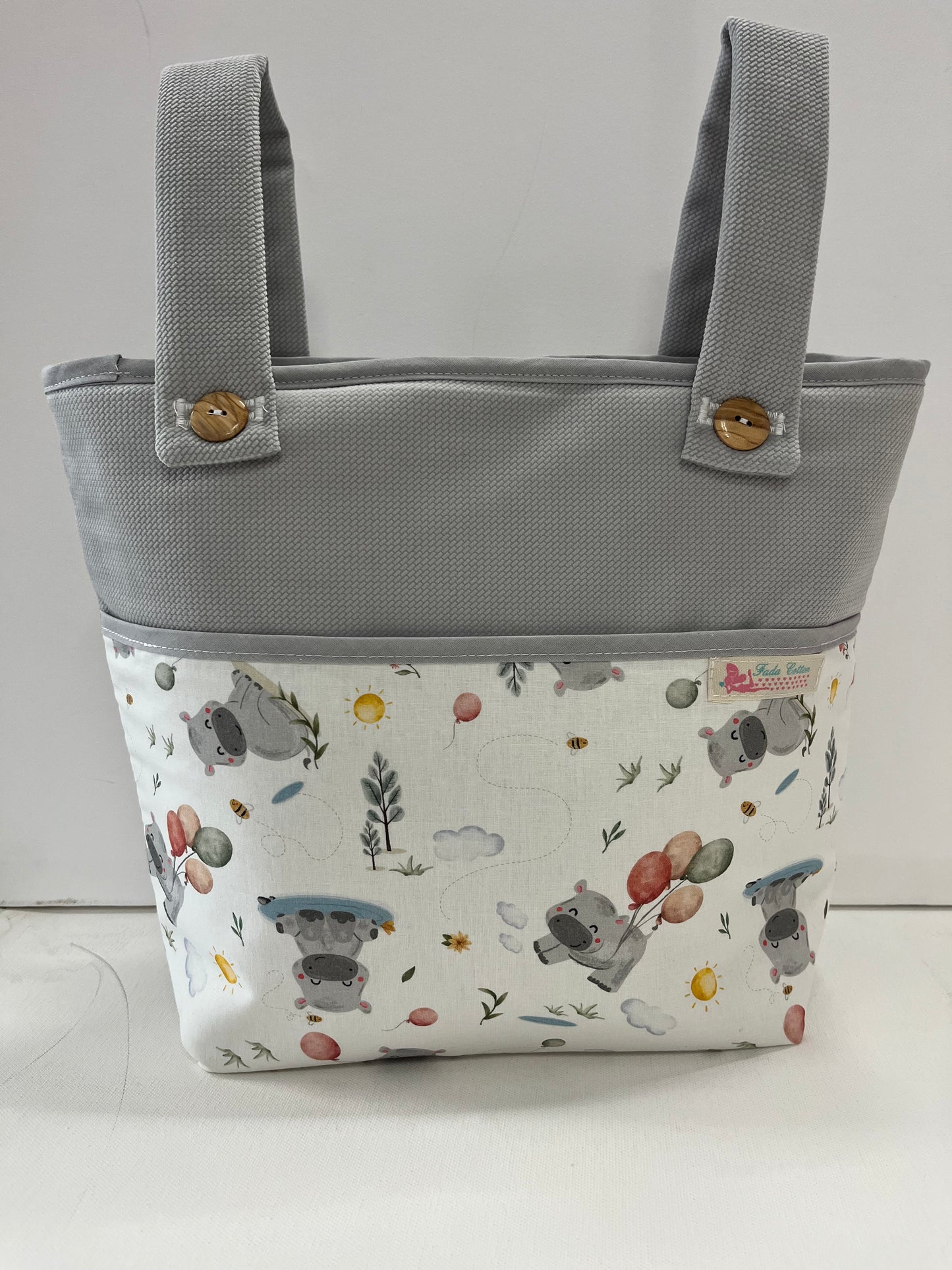 Bolso Carro Organizador Hipos Gris