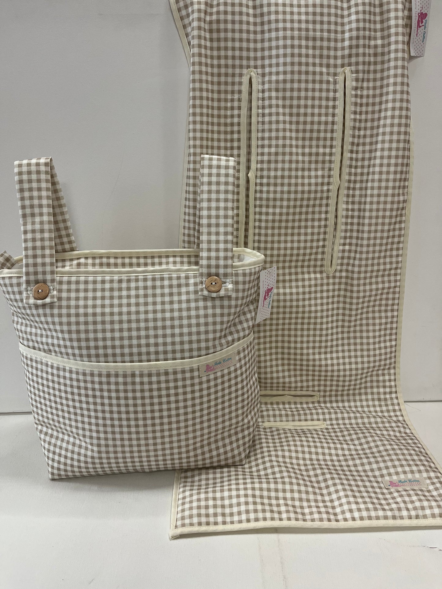 Bolso y Colchoneta de Carro o Silla de paseo Vichi Beig