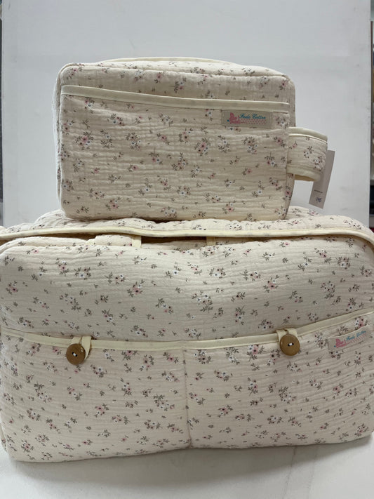 Bolso Hospital mas Neceser Mediano Bambula Floral
