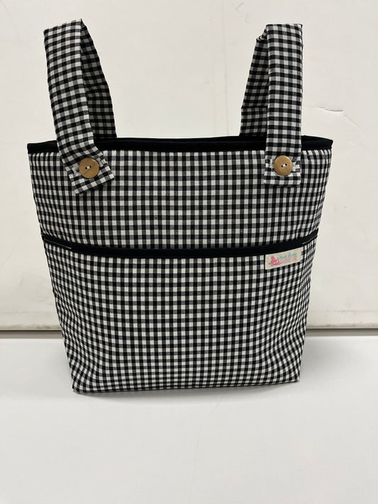 Bolso y Colchoneta de carro o silla de paseo Vichi Negro