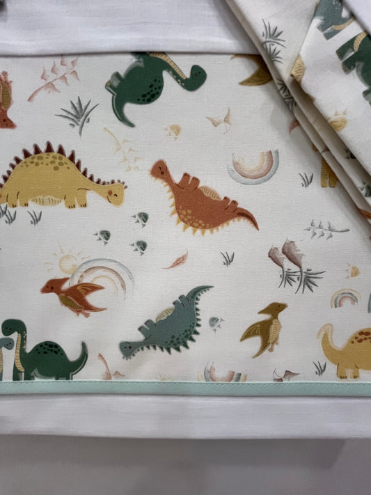 Sabana Cuna 60x120cm Dinosaurios